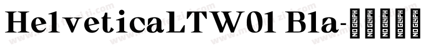 HelveticaLTW01 Bla字体转换